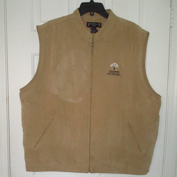 Monterey Club Mens Sleeveless "Woodhaven C.C." Full Zip Golf Vest NWOT - XL - Picture 1 of 3